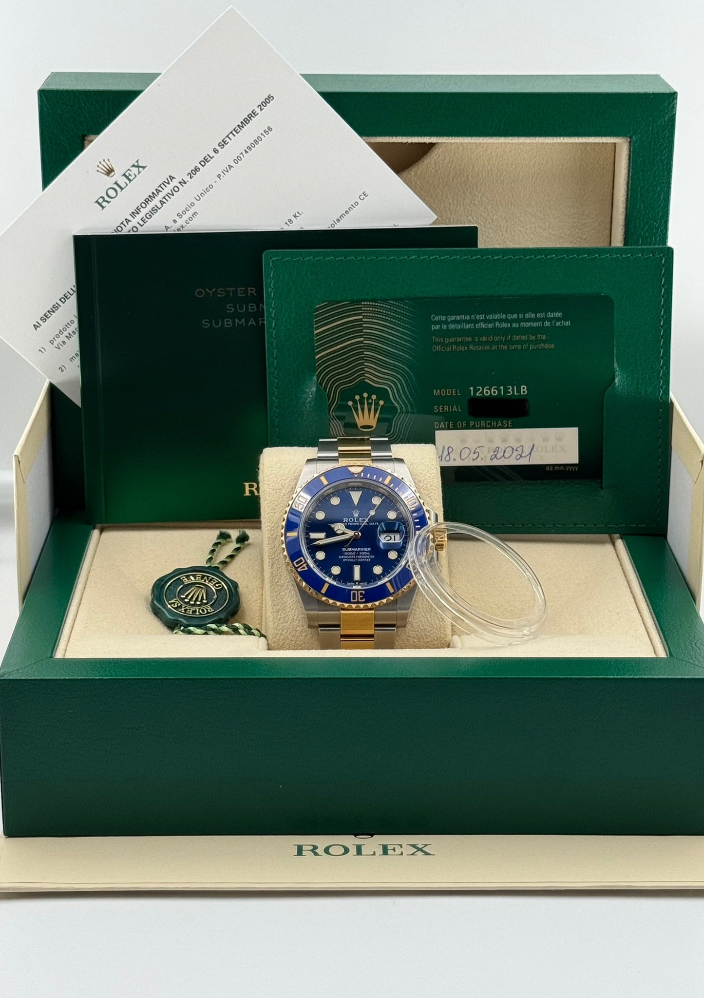 ROLEX SUBMARINER 126613LB