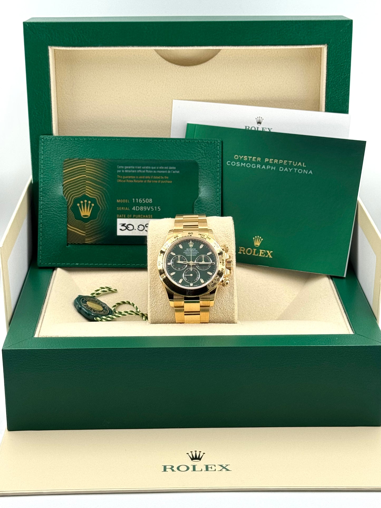 ROLEX DAYTONA GREEN NEW