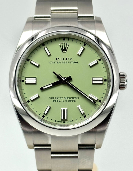 ROLEX OYSTER PERPETUAL 36 PISTACCHIO