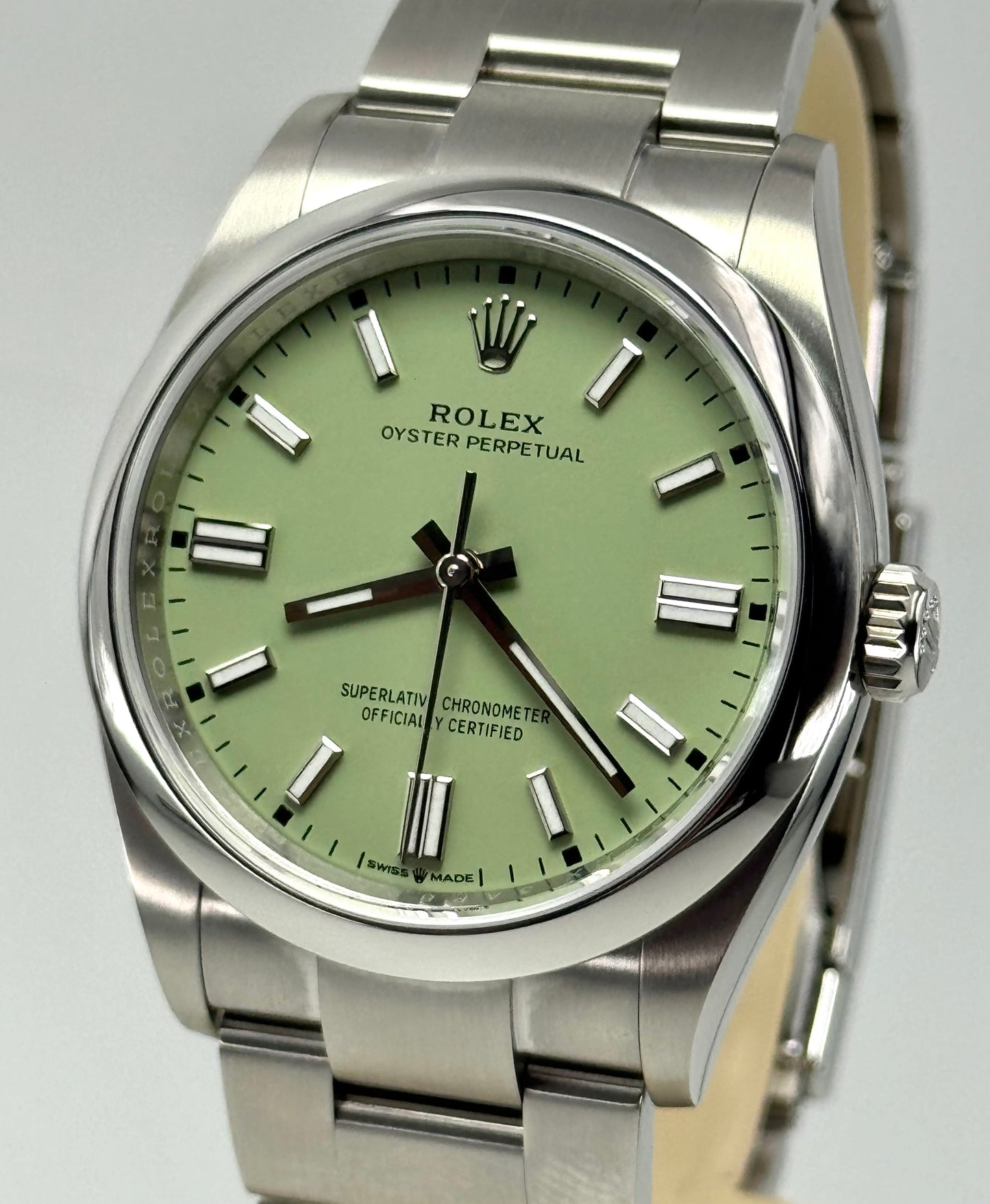 ROLEX OYSTER PERPETUAL 36 PISTACCHIO