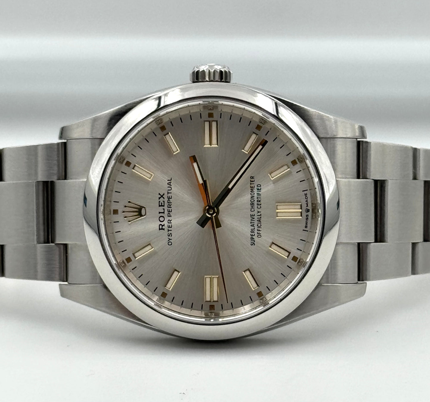 ROLEX OYSTER PERPETUAL SILVER