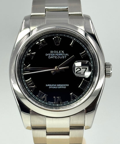 ROLEX DATEJUST BLACK DIAL