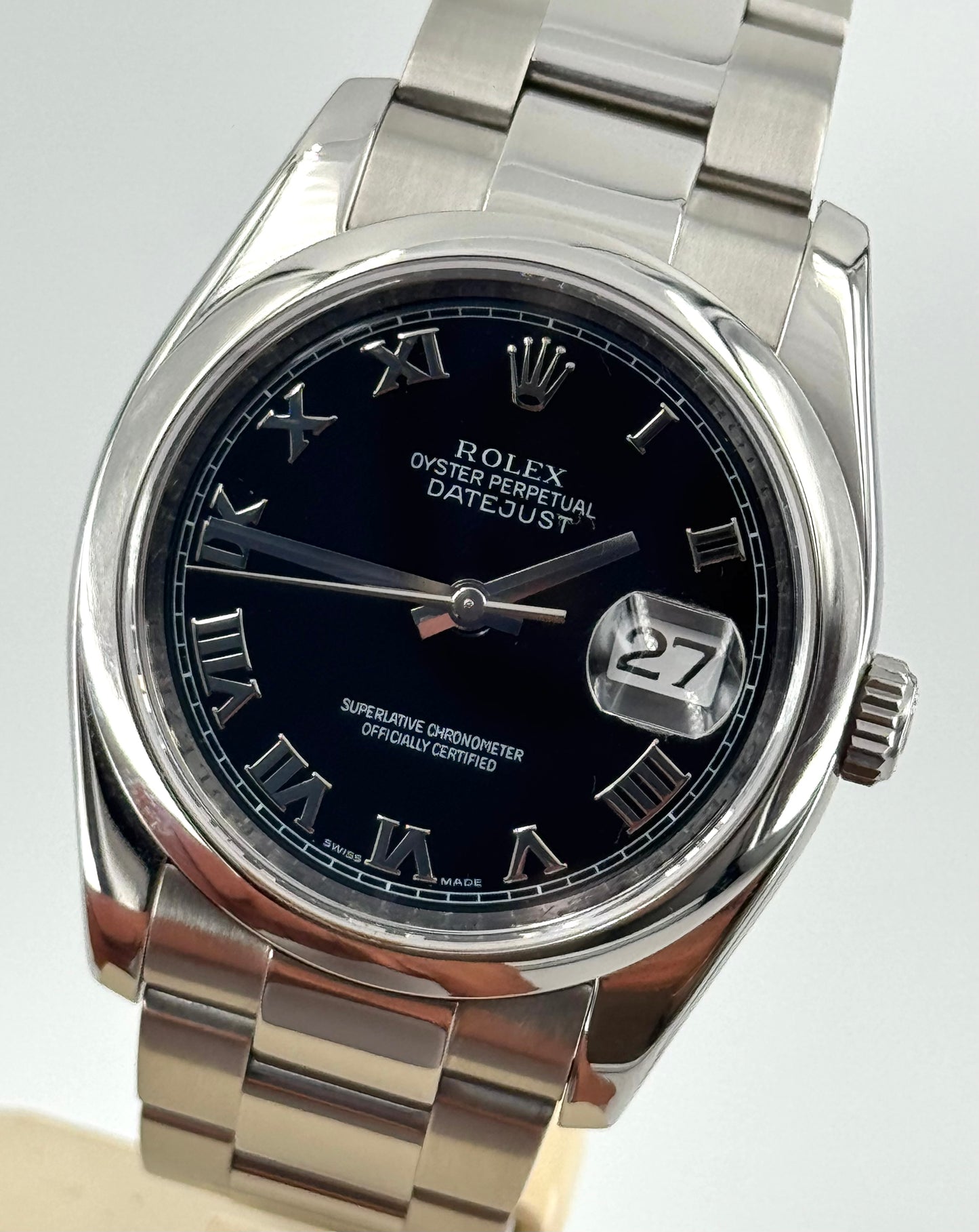 ROLEX DATEJUST BLACK DIAL