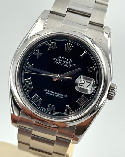 ROLEX DATEJUST BLACK DIAL