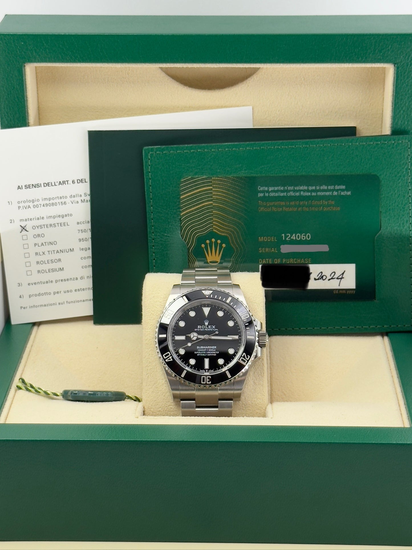 ROLEX SUBMARINER NO DATA