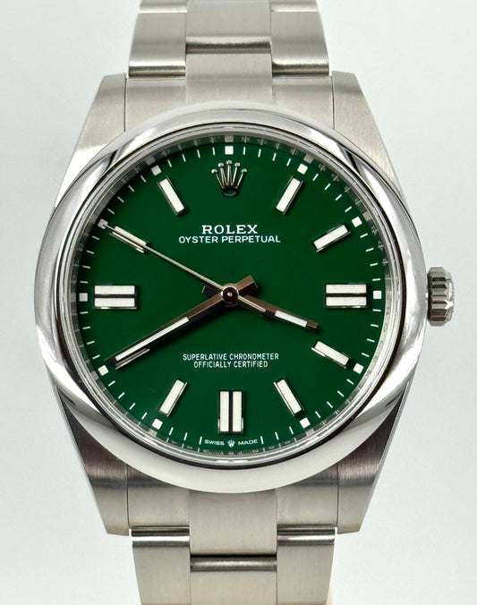 ROLEX OYSTER PERPETUAL GREEN