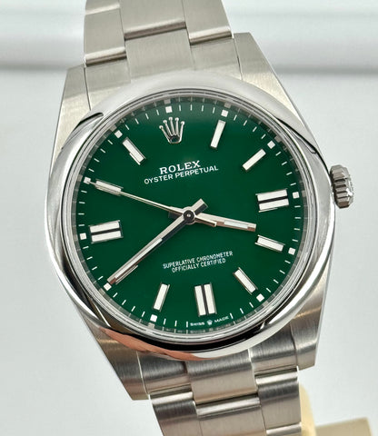 ROLEX OYSTER PERPETUAL GREEN