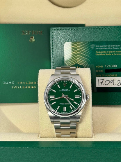 ROLEX OYSTER PERPETUAL GREEN