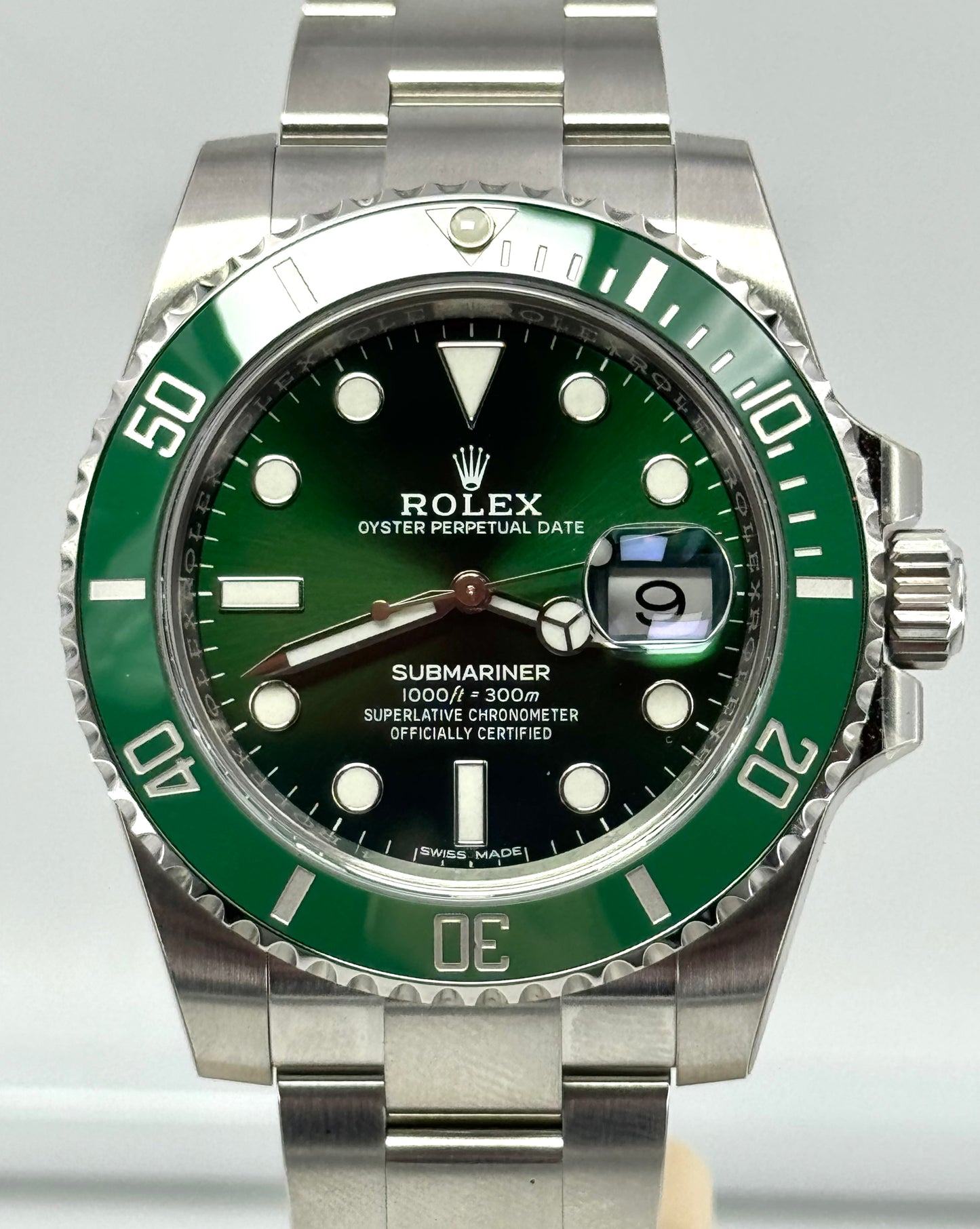 ROLEX SUBMARINER HULK 100% PELLICOLE