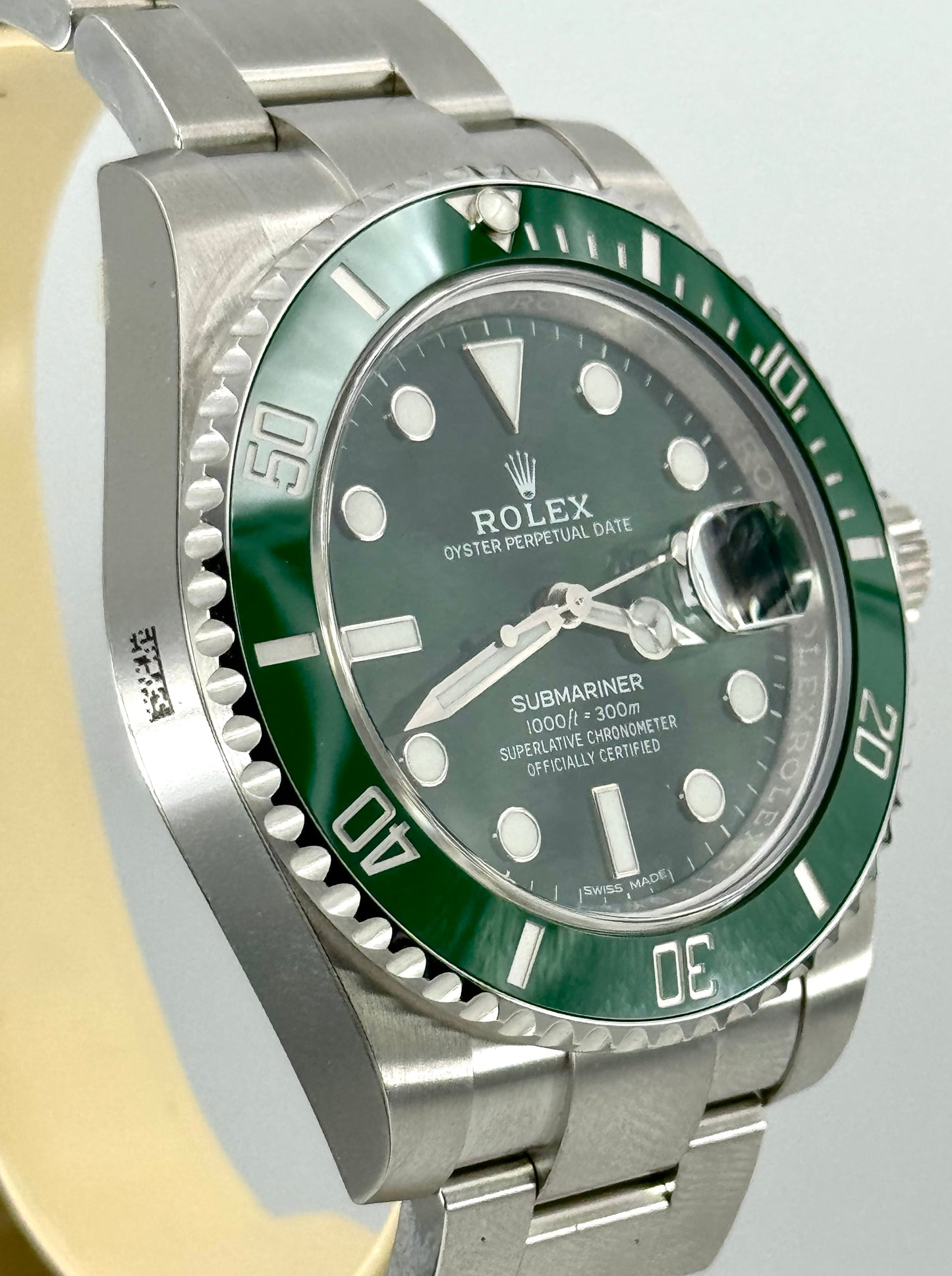 ROLEX SUBMARINER HULK 100% PELLICOLE
