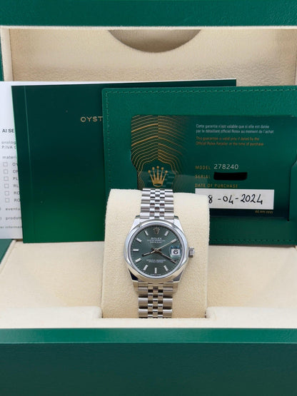 ROLEX DATEJUST GREEN DIAL