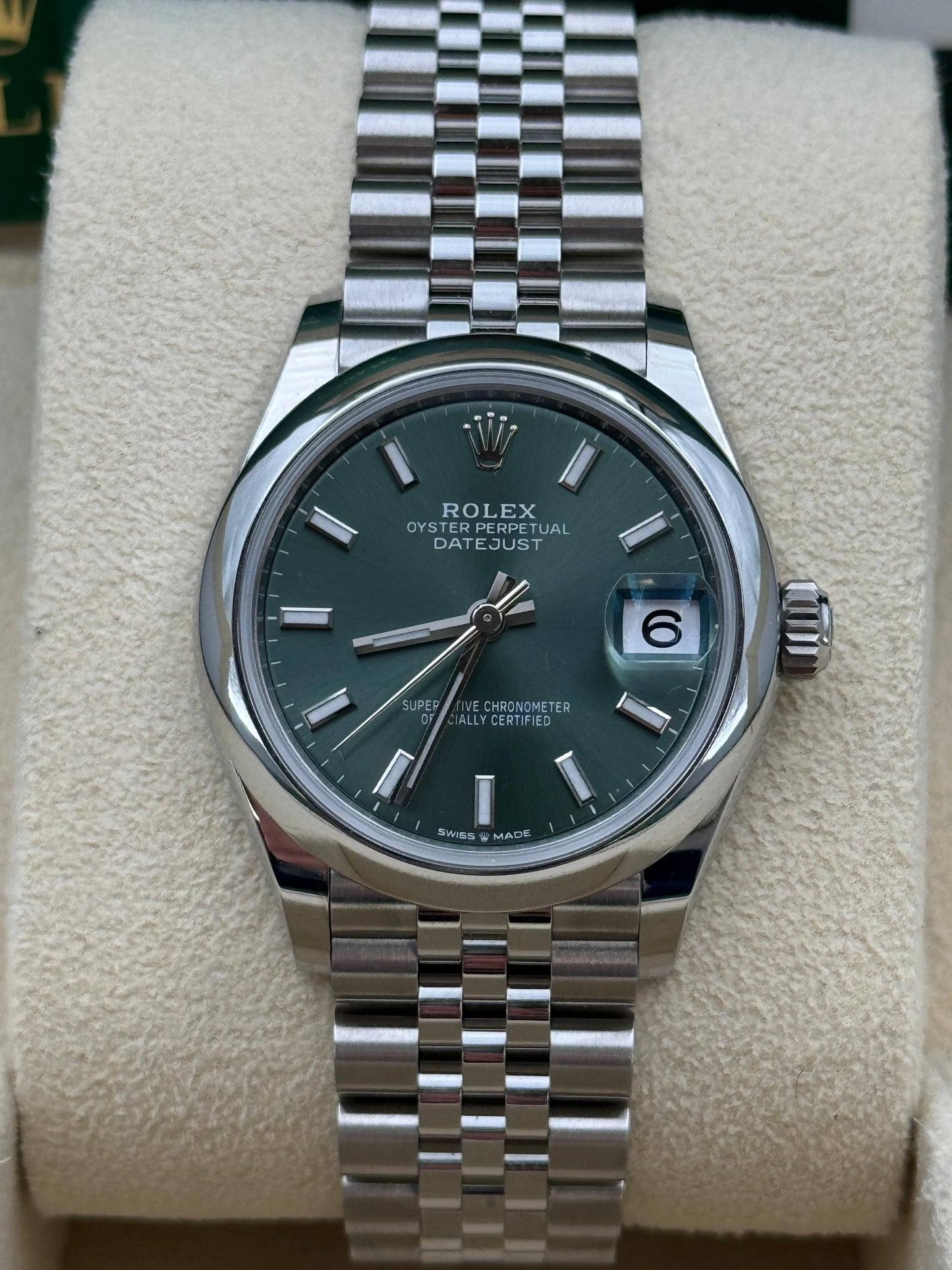 ROLEX DATEJUST GREEN DIAL
