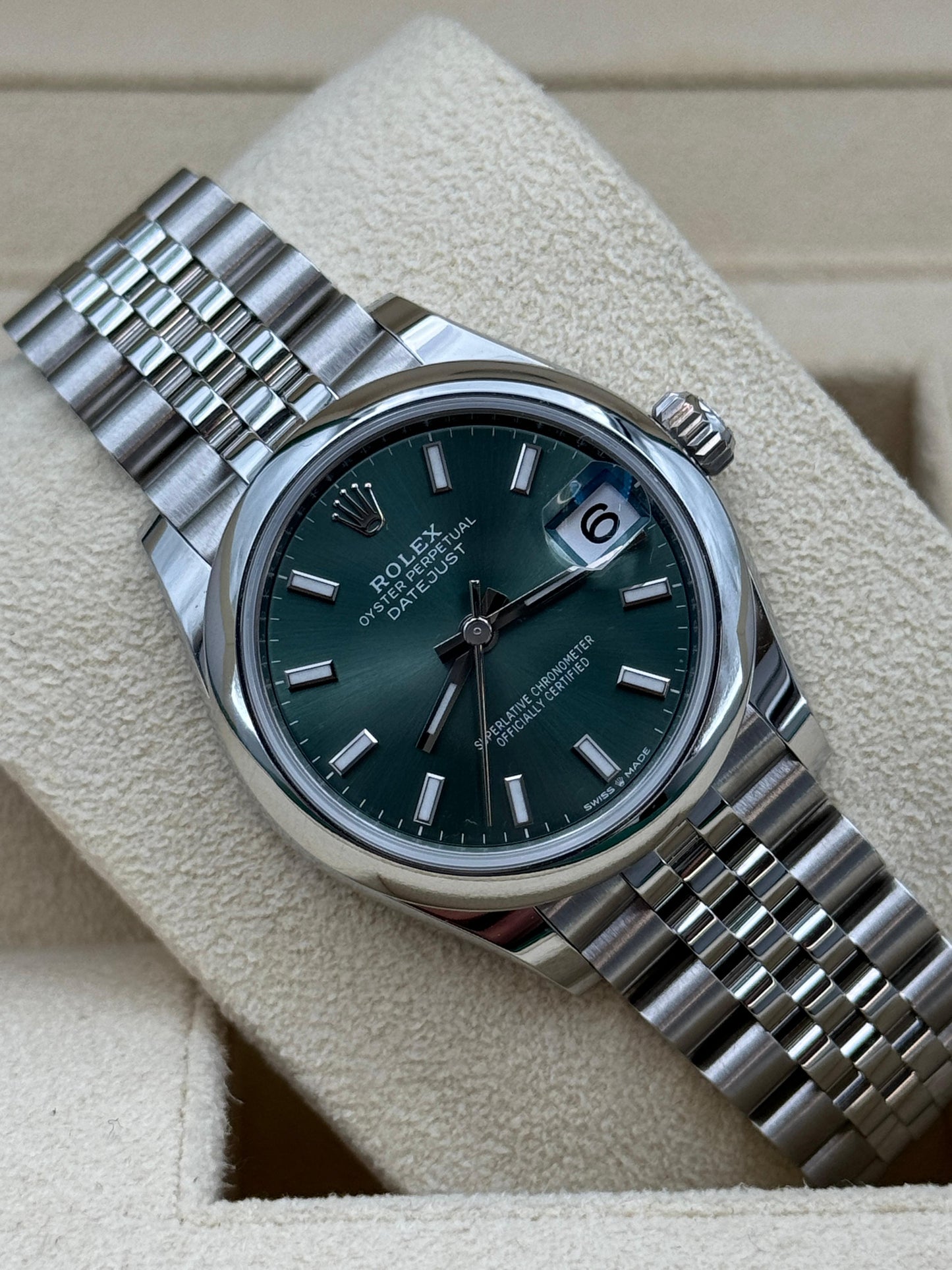 ROLEX DATEJUST GREEN DIAL