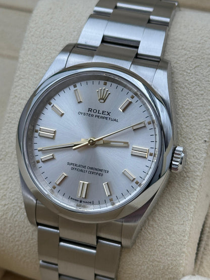 ROLEX OYSTER PERPETUAL SILVER