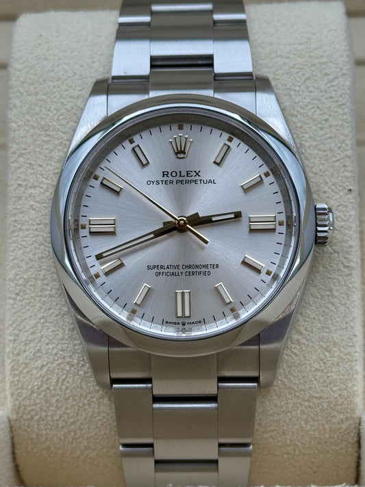 ROLEX OYSTER PERPETUAL SILVER